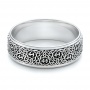 Men's Engraved Wedding Band - Flat View -  101052 - Thumbnail