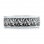  18K Gold Men's Engraved Wedding Band - Top View -  101056 - Thumbnail