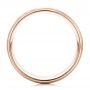 18k Rose Gold 18k Rose Gold Men's Hammered Finish Band - Front View -  101191 - Thumbnail