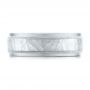  Platinum Platinum Men's Hammered Finish Band - Top View -  101191 - Thumbnail