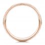 18k Rose Gold 18k Rose Gold Men's Hammered Finish Band - Front View -  101190 - Thumbnail