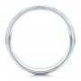 18k White Gold 18k White Gold Men's Hammered Finish Band - Front View -  101190 - Thumbnail