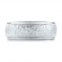  Platinum Platinum Men's Hammered Finish Band - Top View -  101190 - Thumbnail