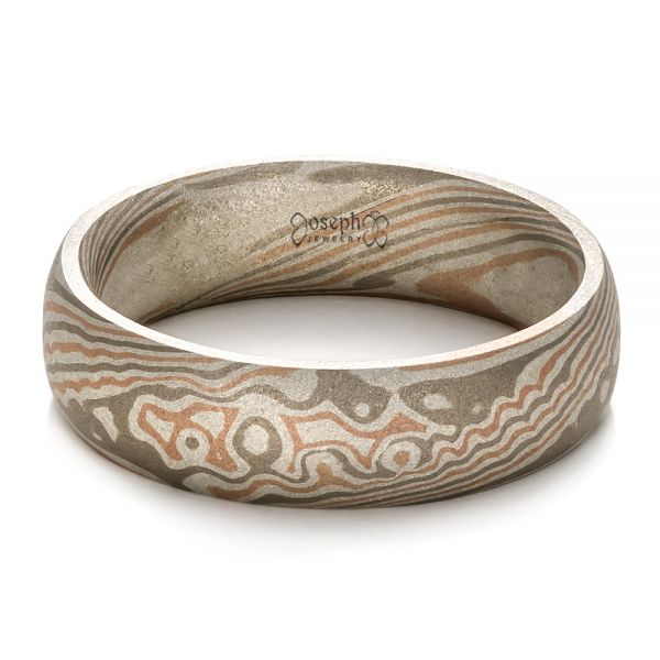 Men's Mokume Band - Flat View -  100593