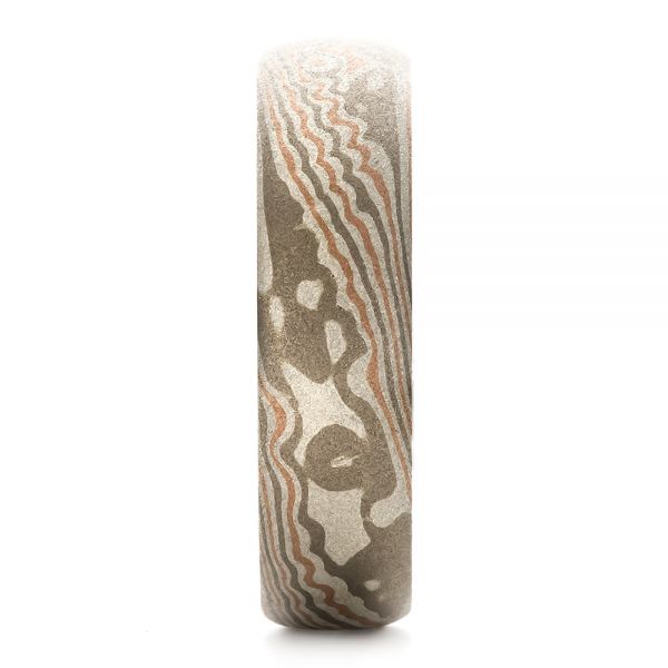 Men's Mokume Band - Side View -  100593