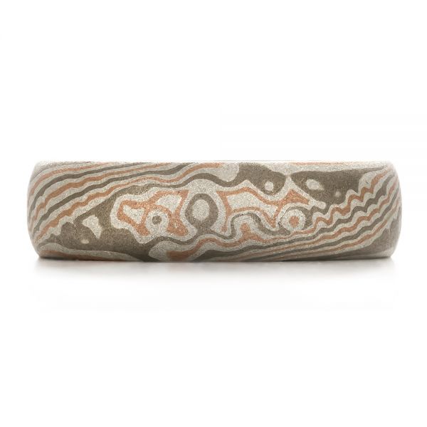 Men's Mokume Band - Top View -  100593