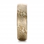 Men's Mokume Half Round Band - Side View -  100523 - Thumbnail