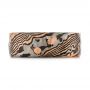 Men's Mokume Wedding Band - Top View -  103893 - Thumbnail