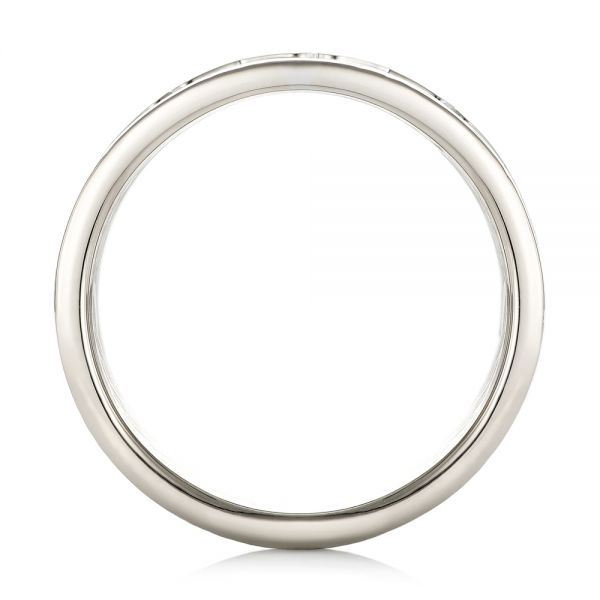 Men's Mokume Wedding Band - Front View - 102829