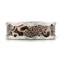 Men's Mokume Wedding Band - Top View -  102829 - Thumbnail