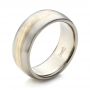 Men's Mokume Wedding Band - Three-Quarter View -  1462 - Thumbnail