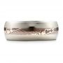 Men's Mokume Wedding Band - Top View -  1465 - Thumbnail