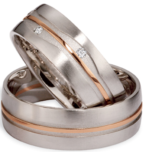 mens platinum and gold wedding rings
