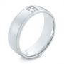 Men's Quad Diamond Wedding Band - Three-Quarter View -  103970 - Thumbnail