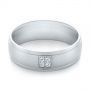 Men's Quad Diamond Wedding Band - Flat View -  103970 - Thumbnail