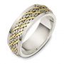 Men's Rope Two-tone Band - Three-Quarter View -  318 - Thumbnail