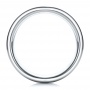 Men's Satin Finish White Tungsten Band - Front View -  101197 - Thumbnail