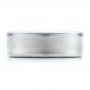 Men's Satin Finish White Tungsten Band - Top View -  101197 - Thumbnail