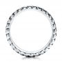 Men's Sterling Silver Braided Band - Front View -  101206 - Thumbnail