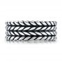 Men's Sterling Silver Braided Band - Top View -  101206 - Thumbnail