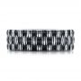 Men's Sterling Silver Woven Band - Top View -  101210 - Thumbnail