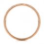 18k Rose Gold 18k Rose Gold Men's Textured Wedding Band - Front View -  105704 - Thumbnail