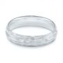  Platinum Platinum Men's Textured Wedding Band - Flat View -  105704 - Thumbnail