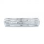  Platinum Platinum Men's Textured Wedding Band - Top View -  105704 - Thumbnail