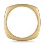 14k Yellow Gold 14k Yellow Gold Men's Textured Wedding Band - Front View -  100168 - Thumbnail