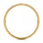 14k Yellow Gold Men's Textured Wedding Band - Front View -  105704 - Thumbnail