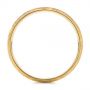 14k Yellow Gold Men's Textured Wedding Band - Front View -  105704 - Thumbnail