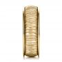 14k Yellow Gold 14k Yellow Gold Men's Textured Wedding Band - Side View -  100168 - Thumbnail