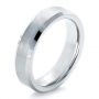 Men's Tungsten Ring - Three-Quarter View -  1370 - Thumbnail