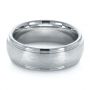 Men's Tungsten Ring Contrasting Finish - Flat View -  1366 - Thumbnail