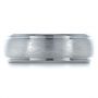 Men's Tungsten Ring Contrasting Finish - Top View -  1366 - Thumbnail