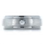 Men's Tungsten Ring With Diamond - Top View -  1363 - Thumbnail