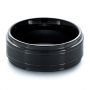 Men's Tungsten Ring With Side Rails - Flat View -  1338 - Thumbnail