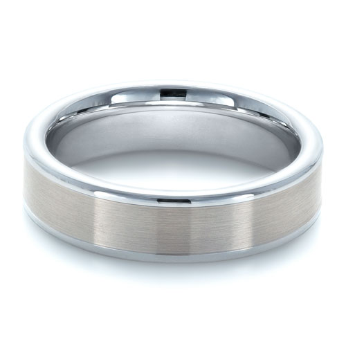 Men's Tungsten Ring - Flat View -  1333