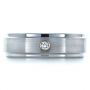 Men's Tungsten Ring With Diamond - Top View -  1337 - Thumbnail