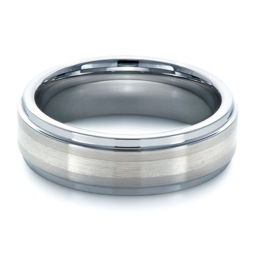 Men's Tungsten and Platinum Ring #1334 - Seattle Bellevue | Joseph Jewelry