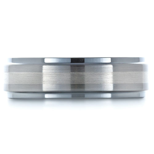 Men's Tungsten Ring - Top View -  1334