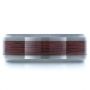 Men's Tungsten And Wood Inlay Ring - Top View -  1339 - Thumbnail
