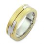 Men's Two-tone Band - Three-Quarter View -  348 - Thumbnail