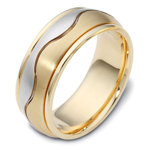 Men's Two-Tone Gold Band - Image