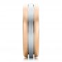 14k Rose Gold And Platinum 14k Rose Gold And Platinum Men's Two-tone Diamond Wedding Band - Side View -  100146 - Thumbnail