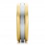 14k Yellow Gold And 18K Gold 14k Yellow Gold And 18K Gold Men's Two-tone Diamond Wedding Band - Side View -  100146 - Thumbnail