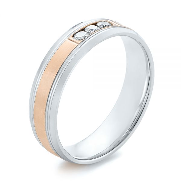 Men's Two-Tone Wedding Band - Image