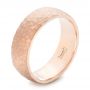  Platinum Platinum Men's Wedding Band Hammered Matte Finish - Three-Quarter View -  102502 - Thumbnail