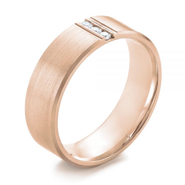 Men's Rose Gold Wedding Bands - Seattle Bellevue - Joseph Jewelry