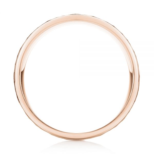 18k Rose Gold 18k Rose Gold Men's Wedding Band - Front View - 103027